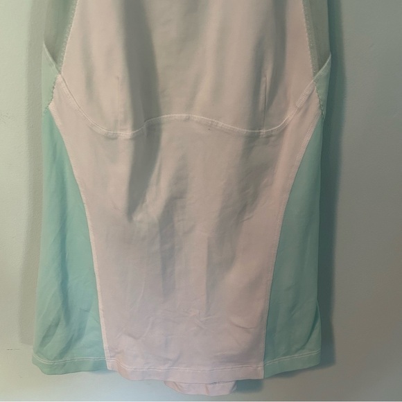 Lululemon Run: Make it Count Mint Green & White Scuba Tank Size - Picture 7 of 13